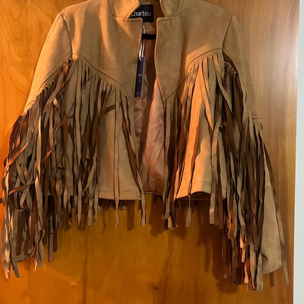 Tan Fringe Women's Jacket